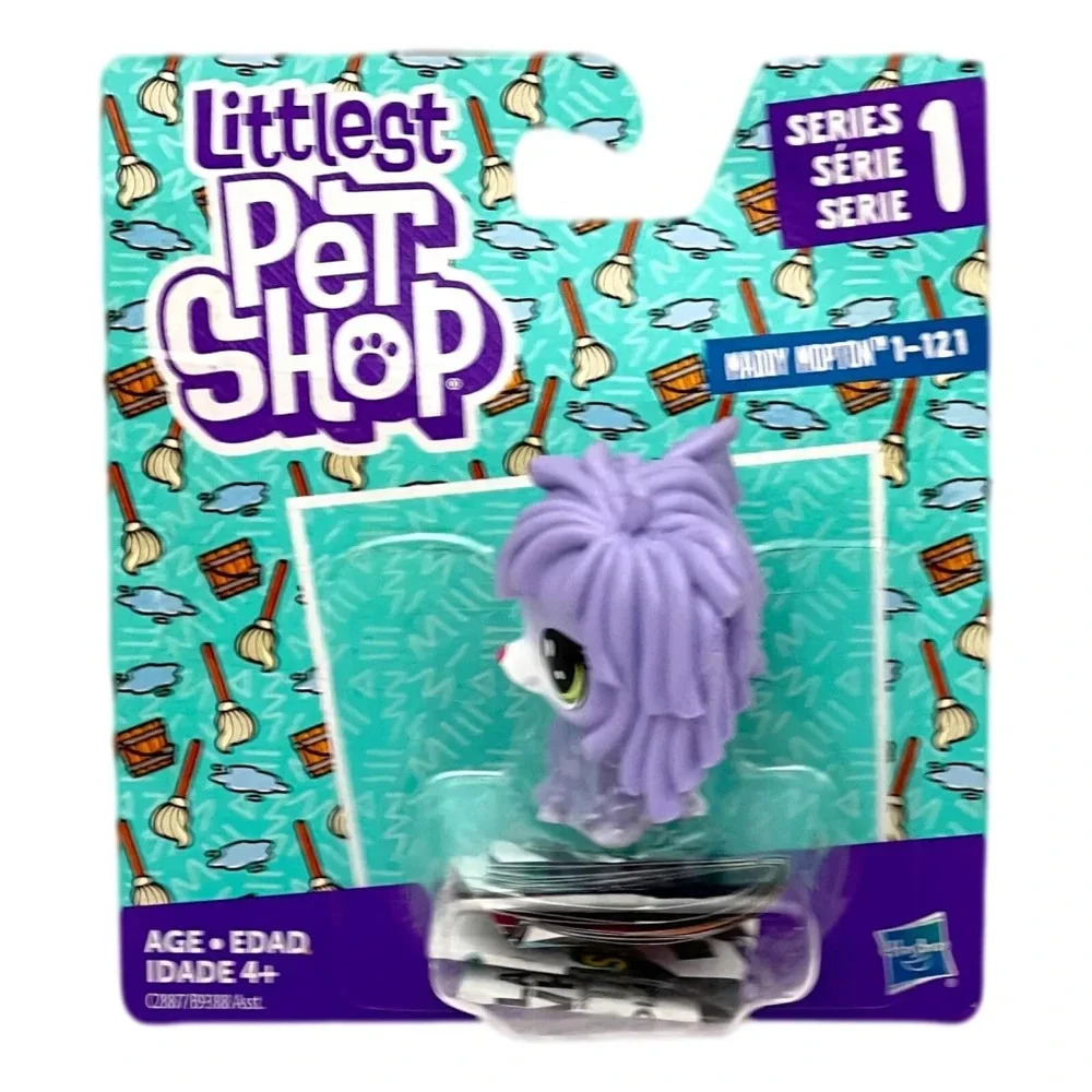 Littlest Pet Shop  Figure Maddy Mopton Dog Purple Series 1‎ New Collectible